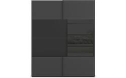Goossens kledingkast finca combi glans mat glas wit hoogwaardig meubelplaat - 8244374-{merk}-finca-combi-sts-wit-schuifdeuren-01